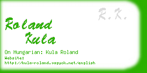 roland kula business card